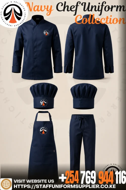 Navy Chef Uniform Collection Navy Chef Uniform Collection