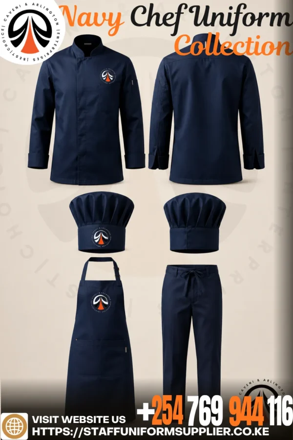 Navy Chef Uniform Collection Navy Chef Uniform Collection