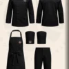 Premium Black Chef Uniform Premium Black Chef Uniform