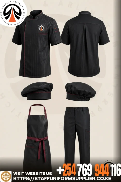 Premium Black Chef Uniform Kenya Premium Black Chef Uniform Kenya