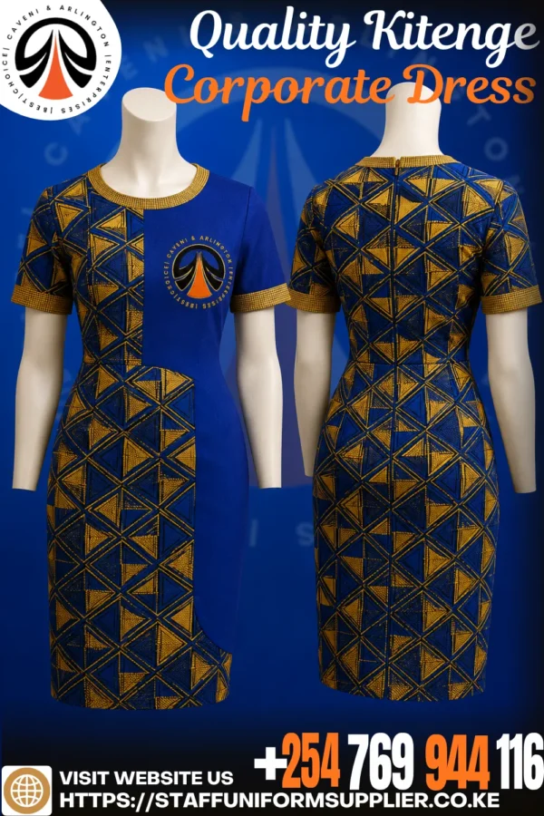 Quality Kitenge Corporate Dress Quality Kitenge Corporate Dress