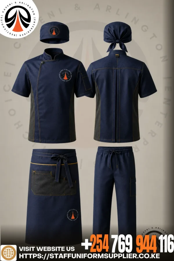 Quality Navy Chef Uniform Collection Quality Navy Chef Uniform Collection