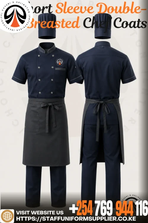 Short Sleeve Double-Breasted Chef Coats