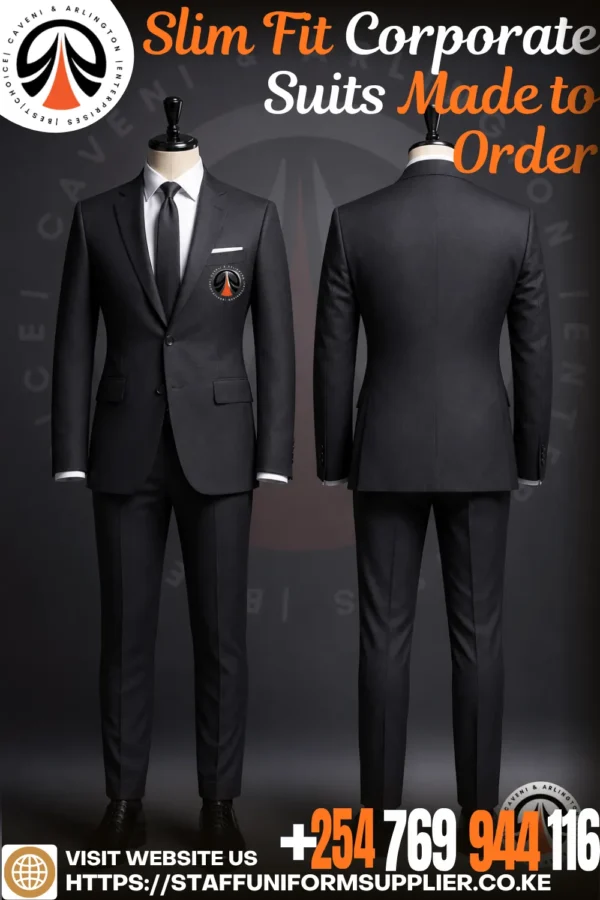 Slim Fit Corporate Suits Made to Order