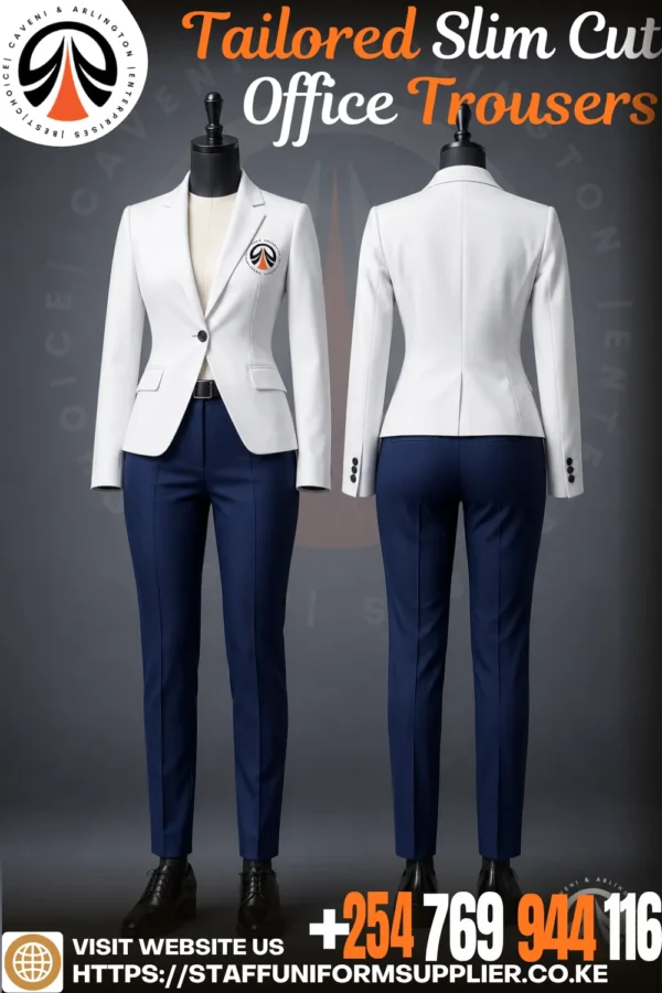 Tailored Slim Cut Office Trousers Tailored Slim Cut Office Trousers