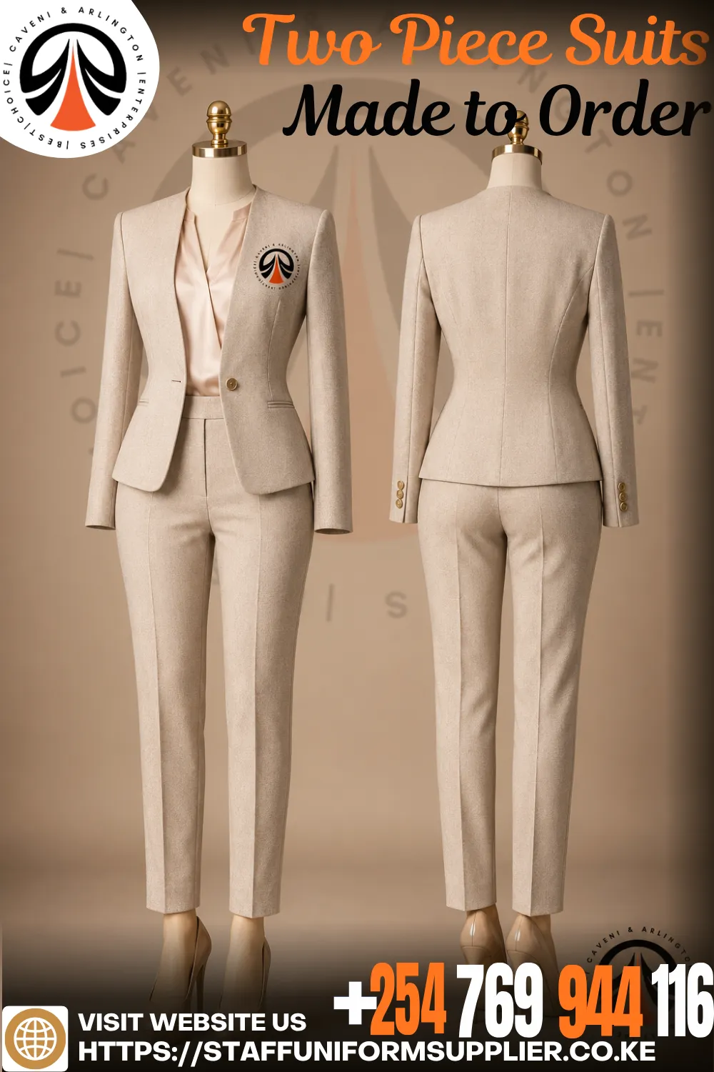 Two Piece Suits Made to Order