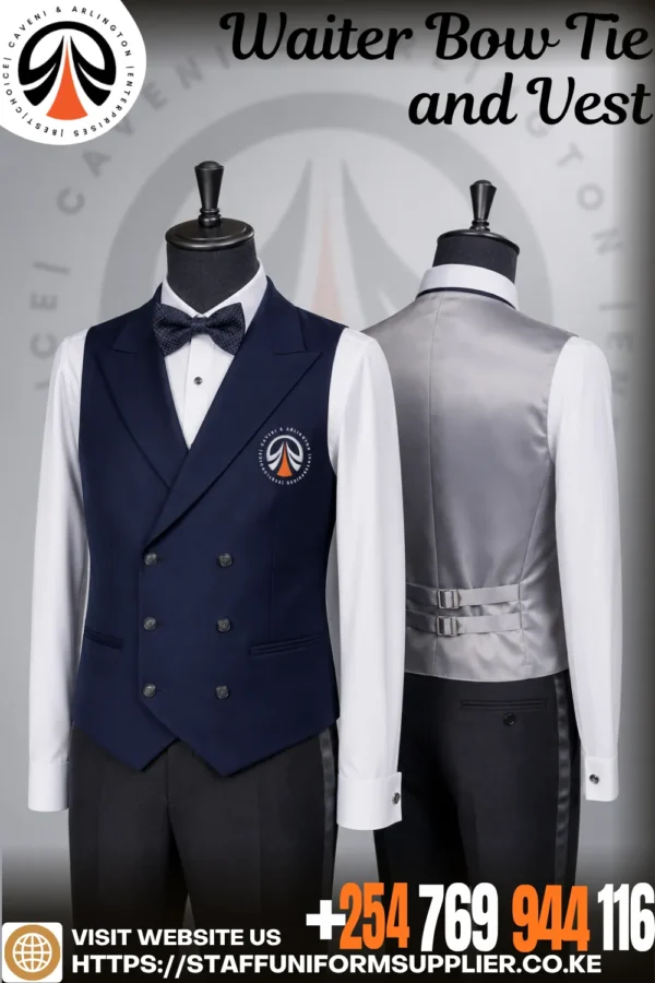 Waiter Bow Tie and Vest