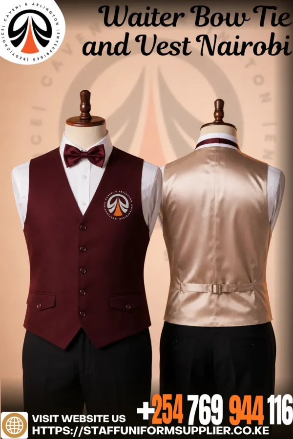 Waiter Bow Tie and Vest Nairobi