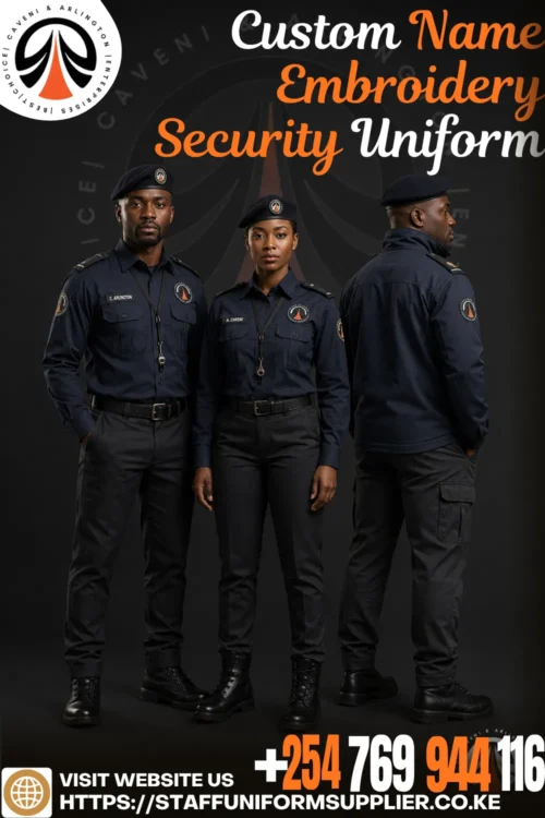 Custom Name Embroidery Security Uniform Custom Name Embroidery Security Uniform