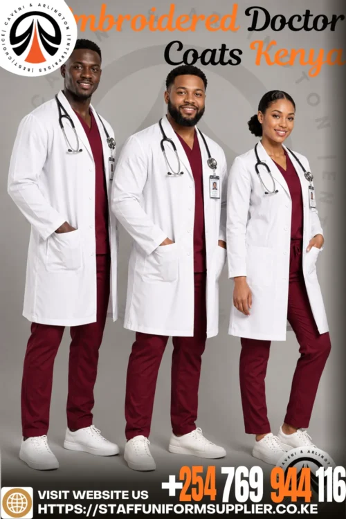 Embroidered Doctor Coats Kenya Embroidered Doctor Coats Kenya