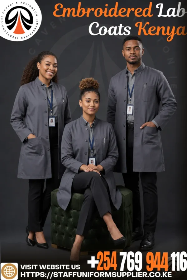 Embroidered Lab Coats Kenya