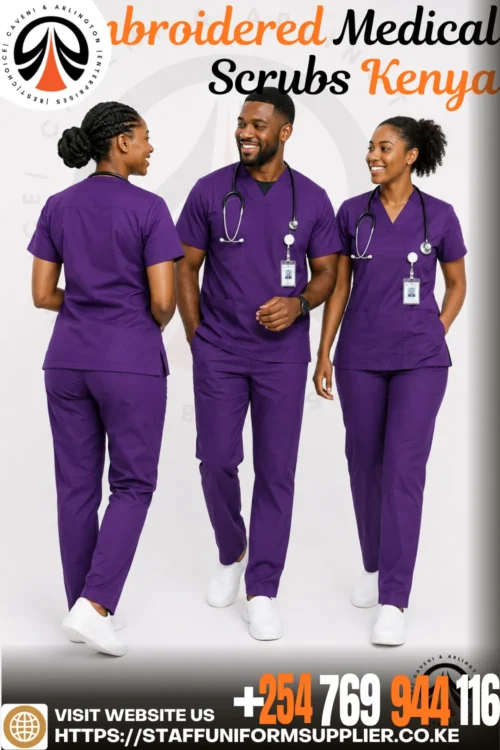 Embroidered Medical Scrubs Kenya