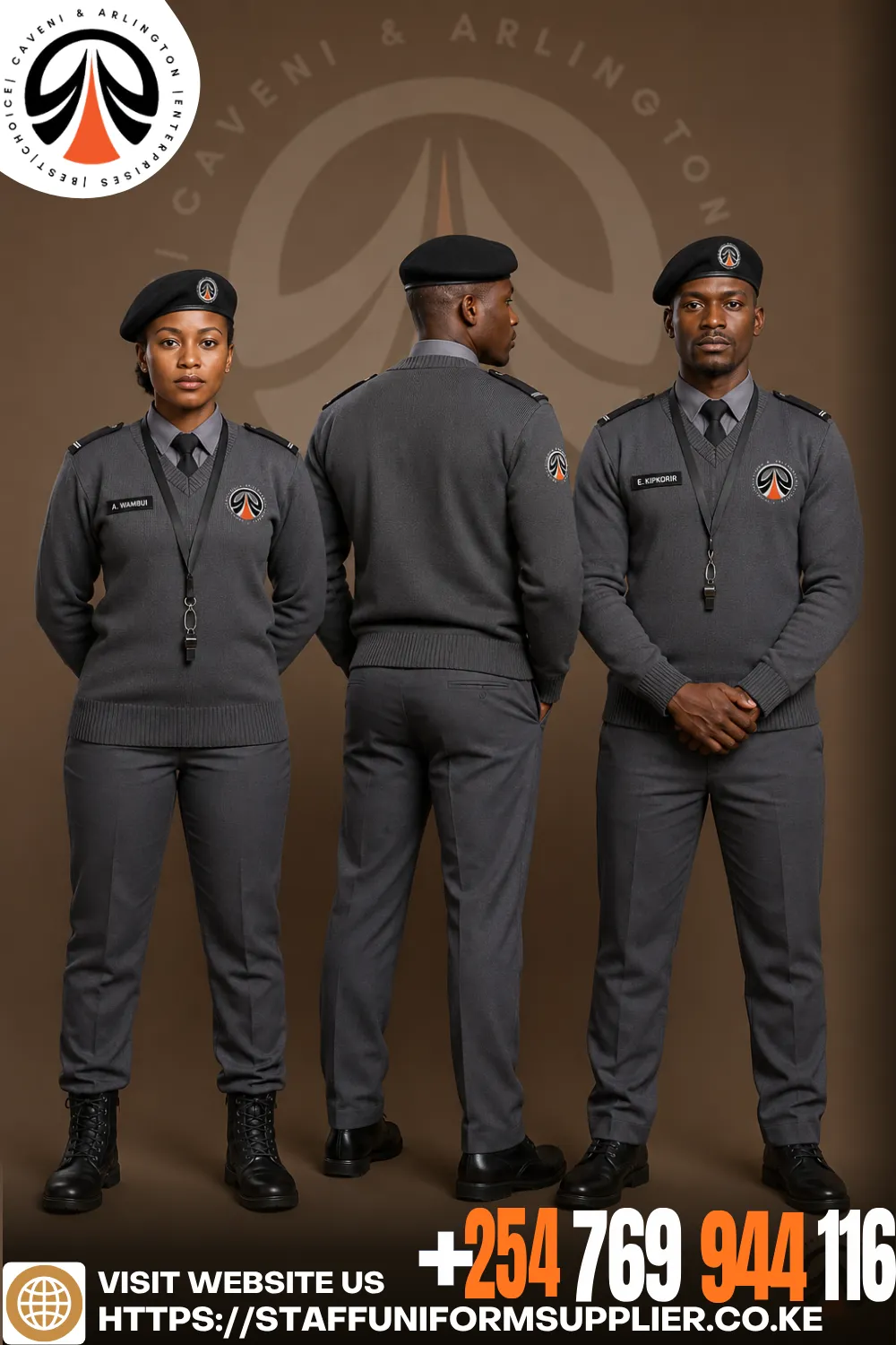 Personalisation Long Sleeve Security Uniforms Kenya